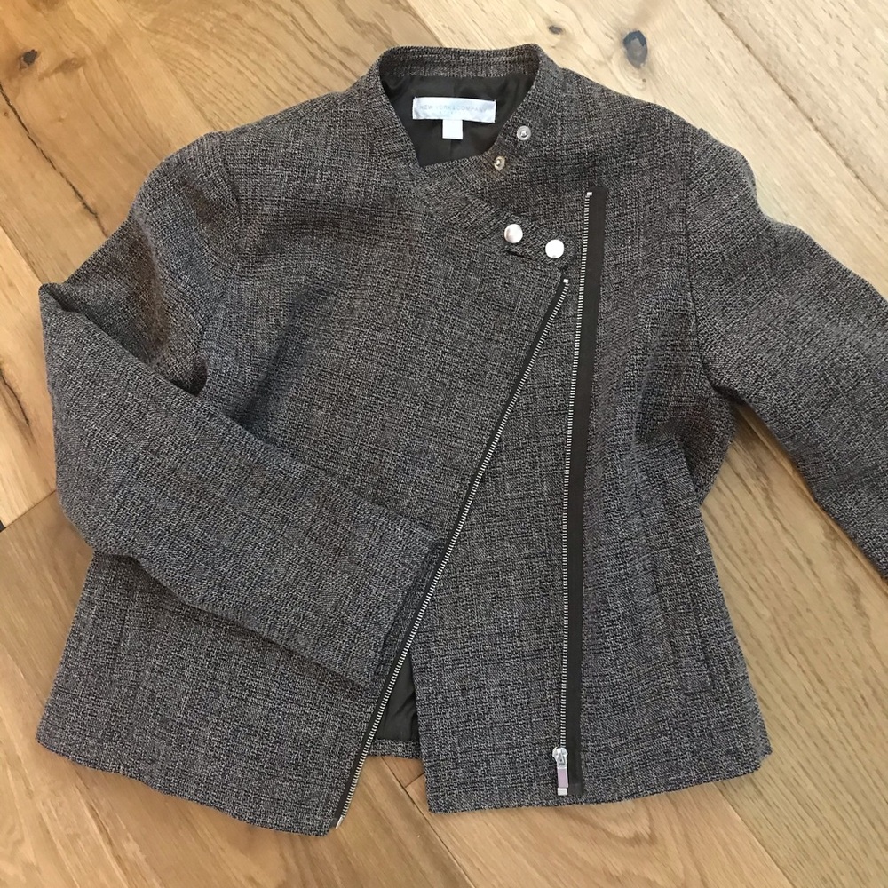 New York and Co moto tweed jacket
